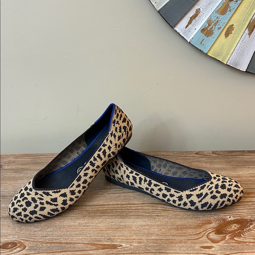 Rothys Leopard print flats 8.5